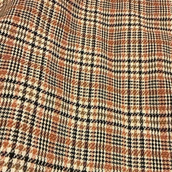 Zara Women's Rust Plaid Button Down Shirt Dress - XS - Picture 4 of 4